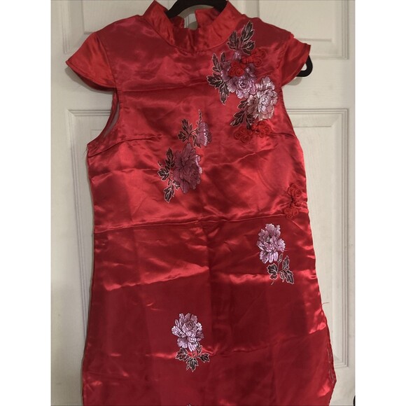 Living Fiction Studios Cheongsam , Chinese Style Dress Red, Cosplay  10-12 - Picture 3 of 5